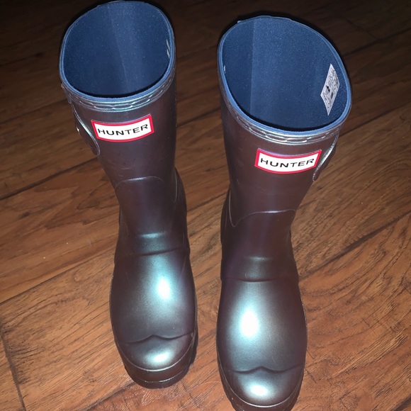 wave blue hunter boots